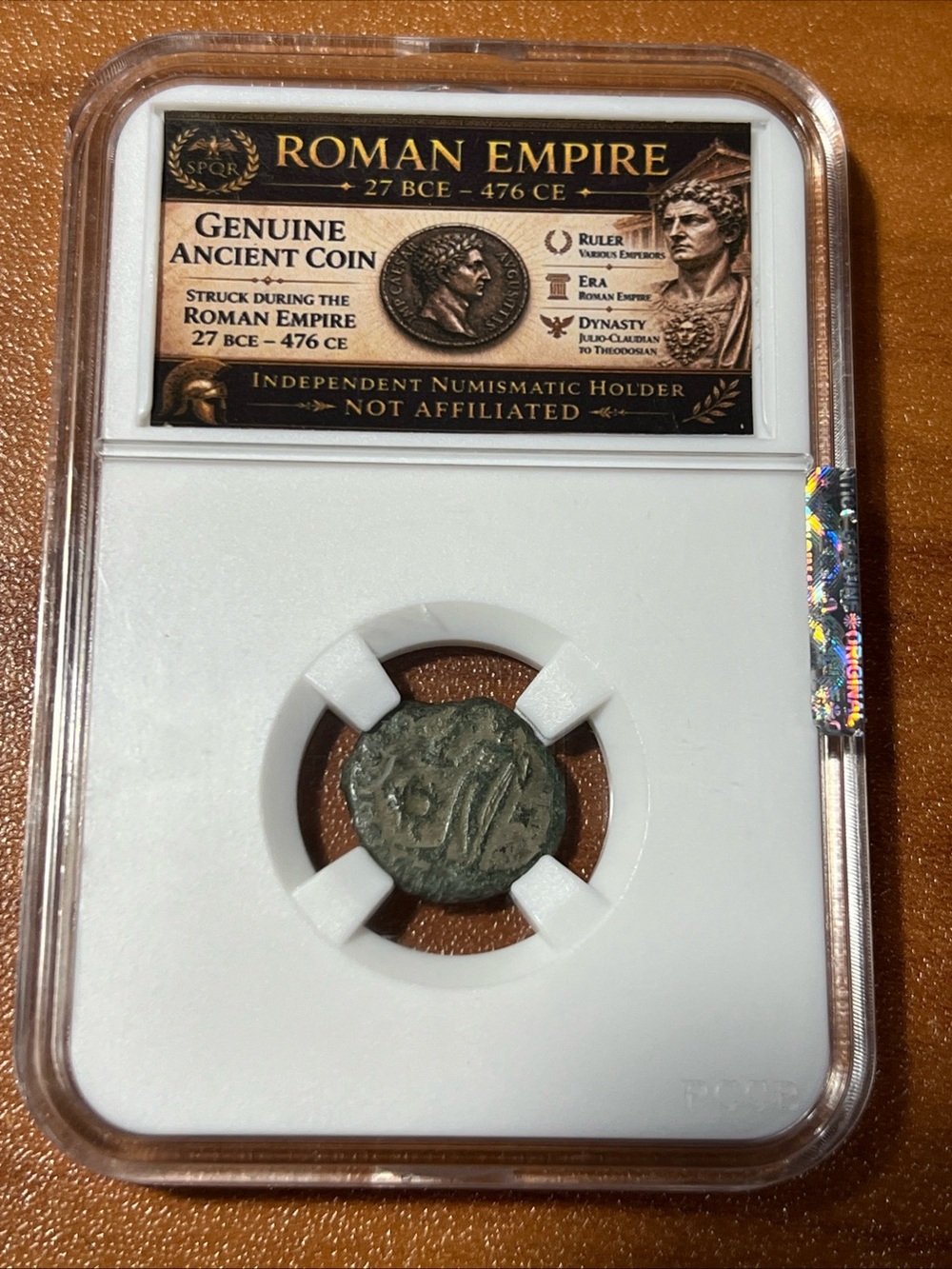AUTHENTIC ANCIENT ROMAN EMPIRE BRONZE COIN (27 BC – 476 AD) CERTIFIED GENUINE